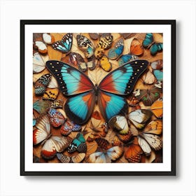 Real Butterfly Art 3 Art Print