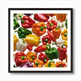Colorful Peppers 48 Art Print