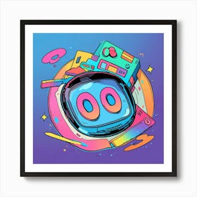 Retro 80s Art Print