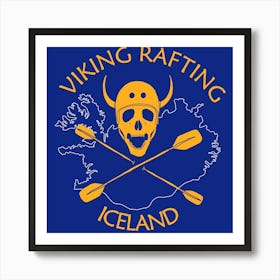 Viking Rafting Art Print