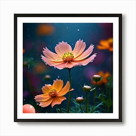 Cosmos Flower Art Print