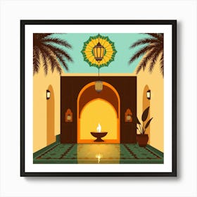 Islamic Interior Art Print