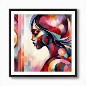 Abstract Of A Woman 1 Art Print