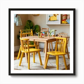 Kids Wood Store Style Wooden Windsor Kids Chairs 2024 05 07t160734 Art Print