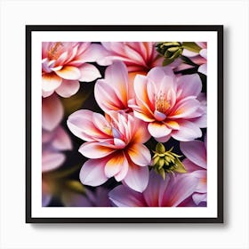 Pink Flowers Art Print