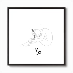 Capricorn Square Art Print