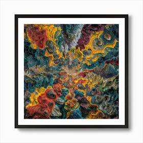 Amazing abstract expressionist painting, 1 Art Print