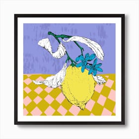 Super Fruits – Lemon 2 Fertility Square Art Print