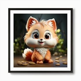 Cute Fox 23 Art Print