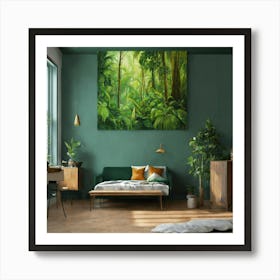 Tropical Bedroom 13 Art Print