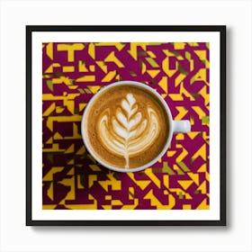 Latte Art 43 Art Print