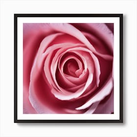 Pink Rose Art Print