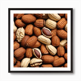 Almonds And Nuts Art Print