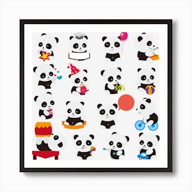 Giant Panda Bear Cuteness Art Print