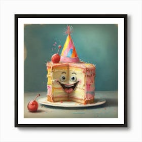 Birthday Cake 18 Art Print