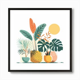 Tropical Plants 4 Art Print