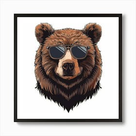 Bear In Sunglasses 1 Poster