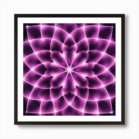 Abstract Purple Flower Art Print