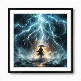 Lightning In The Sky 45 Art Print