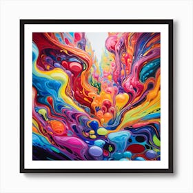 Colorful Swirls Art Print