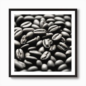 Black Coffee Beans 1 Art Print