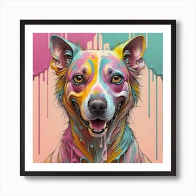 Colorful Dog Art Print