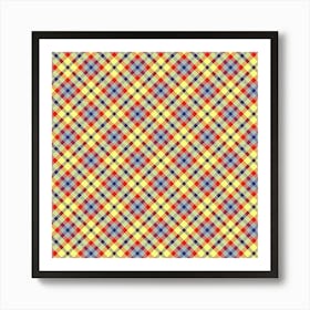 Plaid Fabric 192 Art Print