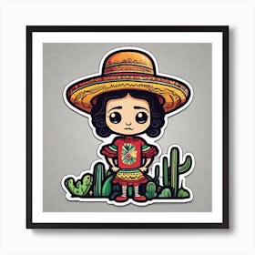 Mexican Girl 36 Art Print