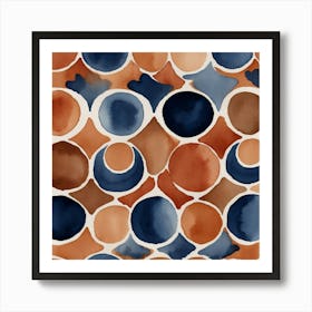 Watercolor Circles Art Print