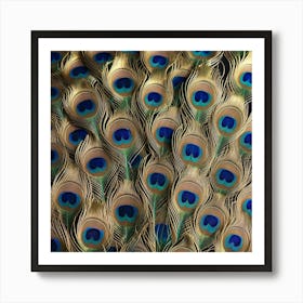 Peacock Feathers 10 Art Print