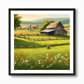 Farm Landscape 8 Art Print