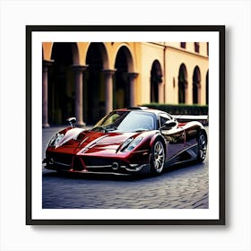 Pagani Car Automobile Vehicle Automotive Italian Brand Logo Iconic Luxury Performance Sty (2) Art Print