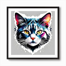 Cat Painting Art Print