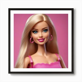 Barbie Doll smiling Art Print