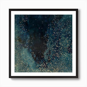 Galaxy - Petrol Art Print