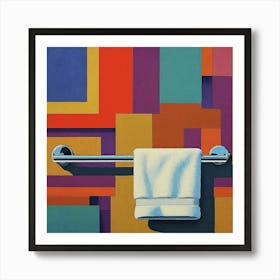 Towel Rack Art Print