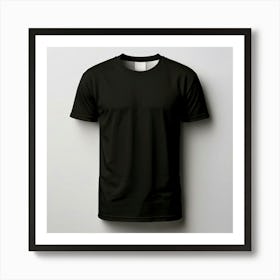 Mock Up Tshirt Blank Plain Cotton Unprinted Simple Minimalist Canvas Customizable Basic (9) Art Print