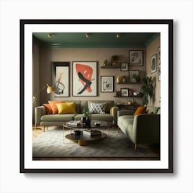 He Designed A Modern Living Room For Me That Kee Art Print