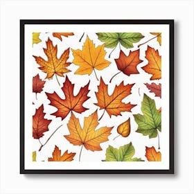 Autumn Leaves 26 Art Print