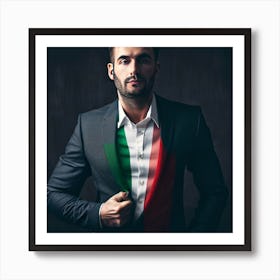 Italian Man In Suit 1 Art Print
