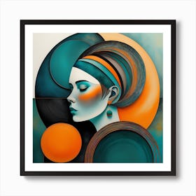 Abstract Of A Woman Art Print