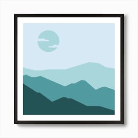 Mountain Art Work Art Print