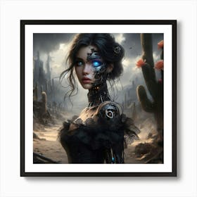 Robot Girl 12 Art Print