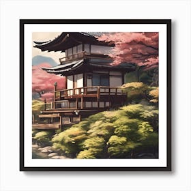 Japanese House Art Print