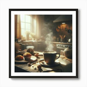 Coffee In The Kitchen Art Print