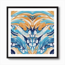 Japanese Inspired Art Flow 9 Art Print