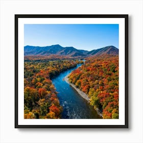 Fall Foliage In The Great Blue Ridge Mountains Art Print