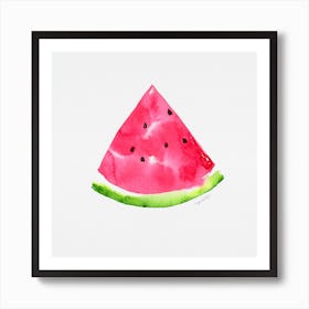 Watermelon Watercolor Artwork Art Print