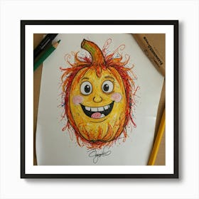 Halloween Pumpkin 2 Art Print