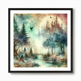 Fairytale Forest 1 Art Print